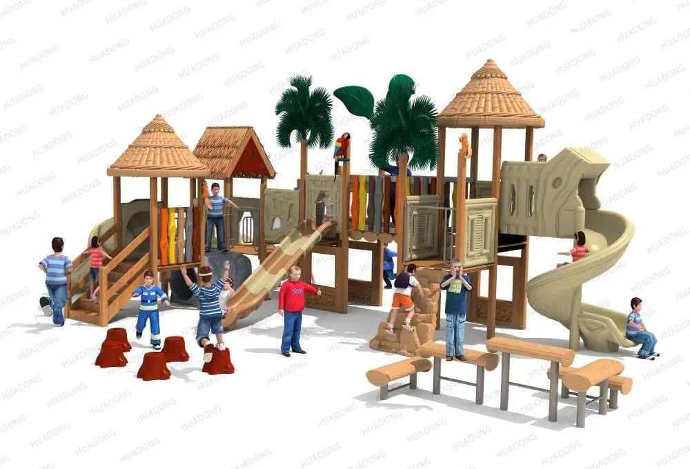 Bamboo Garden Landscape Park HD-MZY002 - Children's Slide Slide Combination